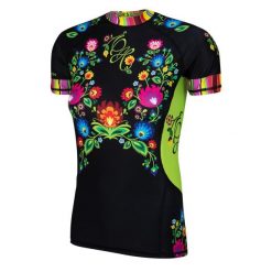 Koszulka sportowa damska Rashguard MMA EXTREME HOBBY FOLK. Czarne koszulki sportowe damskie EXTREME HOBBY, m, bez wzorów, z bawełny, bez kołnierzyka, bez ramiączek, do biegania. Za 199.00 zł.