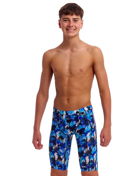 Spodenki FUNKY TRUNKS You Messer - jammery chłopięce. Czarne kąpielówki dla chłopców FUNKY TRUNKS, bez wzorów, z elastanu, wakacyjne. Za 199.00 zł.