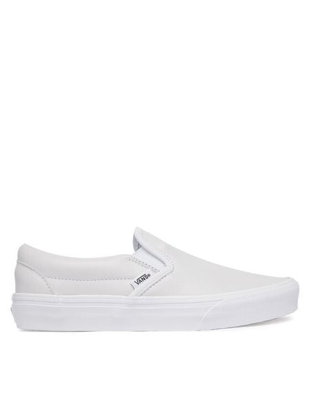 Vans Tenisówki Classic Slip-On VN000EACBPC1 Biały. Białe trampki i tenisówki damskie Vans, bez wzorów, ze skóry, bez zapięcia. Za 399.99 zł.