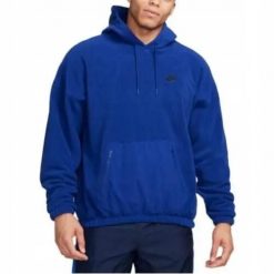 Bluza sportowa męska Nike Club Fleece+. Niebieskie bluzy męskie Nike, na zimę, m, bez wzorów, z gumy, bez kaptura. Za 307.00 zł.
