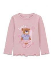 Guess Kids T-Shirt 183729 Kolorowy Classic Fit. T-shirty i topy dla dziewczynek Guess Kids, z aplikacjami, bez ramiączek. Za 94.99 zł.