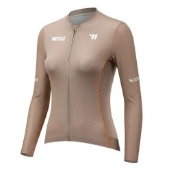 Damska koszulka rowerowa z długim rękawem oddychająca WEST BIKING. Brązowe koszulki sportowe damskie WEST BIKING, l, bez wzorów, z elastanu, bez kołnierzyka, bez ramiączek, rowerowe. Za 196.32 zł.