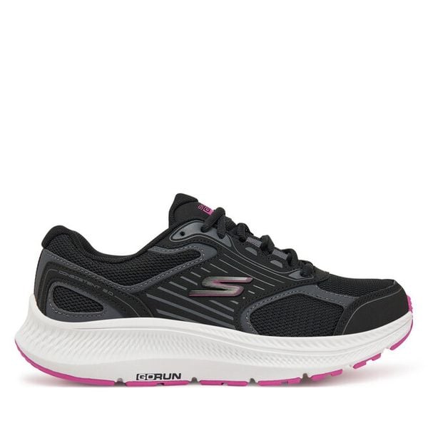 Buty do biegania Skechers. Czarne obuwie sportowe damskie Skechers, bez wzorów, do biegania. Za 259.99 zł.
