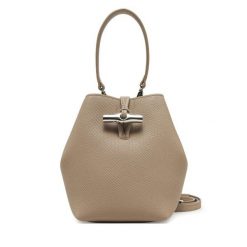 Torebka Longchamp. Brązowe torebki do ręki damskie Longchamp, bez wzorów, klasyczne, bez dodatków. Za 2,039.00 zł.
