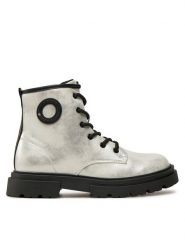 Primigi Kozaki 6975300 Srebrny. Szare buty zimowe dziewczęce Primigi, bez wzorów, ze skóry, bez zapięcia. Za 269.99 zł.