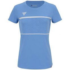 Koszulka damska Tecnifibre Team Tech. Niebieskie koszulki sportowe damskie TECNIFIBRE, l, bez wzorów, z dzianiny, bez kołnierzyka, bez ramiączek, tenisowe. Za 144.25 zł.