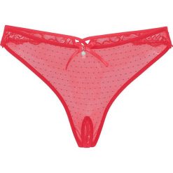 Stringi "ouvert" bonprix czerwony. Czerwone stringi damskie bonprix, ze skóry. Za 24.99 zł.
