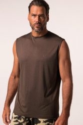 Męski Tank top funkcyjny fitness szybkoschnący do roz. 7XL. Brązowe t-shirty męskie JAY-PI, m, bez wzorów, z dżerseju, bez kołnierzyka. Za 125.99 zł.
