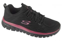 Buty sportowe Sneakersy damskie, Graceful - Get Connected. Czarne obuwie sportowe damskie Skechers, bez wzorów, z materiału, trekkingowe. Za 199.99 zł.