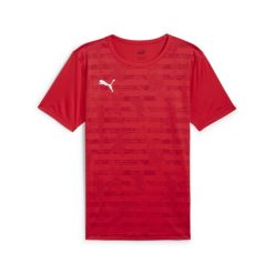 Męska koszulka z grafiką individualRISE PUMA Red. Czerwone koszulki sportowe męskie Puma, m, bez wzorów, bez kołnierzyka, bez ramiączek, do piłki nożnej. Za 109.05 zł.