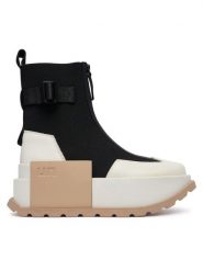 United Nude Botki Roko Bootie III 11044510165 Czarny. Czarne botki damskie United Nude, z materiału, bez obcasa, na płaskiej podeszwie, bez zapięcia. Za 1,499.00 zł.