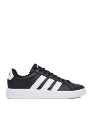 Adidas Sneakersy WB-Grand Court 3.0 J JP9366 Czarny. Czarne buty sportowe chłopięce Adidas, bez wzorów, ze skóry, bez zapięcia. Za 179.99 zł.