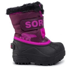 Śniegowce Sorel. Czerwone śniegowce dziewczęce Sorel, bez zapięcia. Za 219.99 zł.