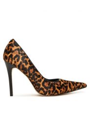 MICHAEL Michael Kors Szpilki Elyse 40F5EYHP1H Brązowy. Brązowe szpilki damskie MICHAEL Michael Kors, bez wzorów, ze skóry, bez obcasa, bez zapięcia. Za 579.99 zł.