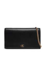 Calvin Klein Torebka Ck Wallet On Chain LV04F3319G Czarny. Czarne torebki do ręki damskie Calvin Klein, bez wzorów, ze skóry, wizytowe, bez dodatków. Za 409.99 zł.
