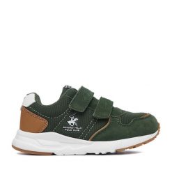 Sneakersy Beverly Hills Polo Club. Brązowe trampki i tenisówki chłopięce Beverly Hills Polo Club, bez wzorów, bez zapięcia. Za 129.99 zł.