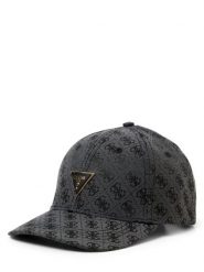 GUESS czapka z logo Kobiety szary, ONE SIZE. Szare czapki i kapelusze damskie Guess, z aplikacjami, z żakardem. Za 159.95 zł.