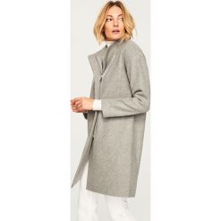 Płaszcz z domieszką wełny - Jasny szar. Szare płaszcze damskie Reserved, z wełny. Za 299.99 zł.