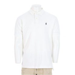 Second life - Polo Ralph Lauren koszulka męska z krótkim rękawem - Jak nowy. Białe koszulki polo męskie Ralph Lauren, l, bez wzorów, bez kołnierzyka, bez ramiączek, na golfa. Za 127.76 zł.