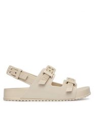 Melissa Sandały Melissa Cozy Sandal Ad 36895 Beżowy. Brązowe sandały damskie Melissa, bez wzorów, z tworzywa sztucznego, bez obcasa, na płaskiej podeszwie, bez zapięcia. Za 358.99 zł.
