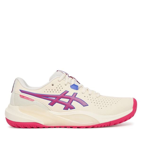 Buty do tenisa Asics. Szare obuwie sportowe damskie Asics, bez wzorów, tenisowe. Za 369.99 zł.