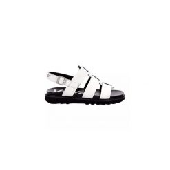 Sandały KICKERS NEOSINEAD Biały. Białe sandały damskie Kickers, bez wzorów, ze skóry, bez obcasa, bez zapięcia. Za 251.99 zł.