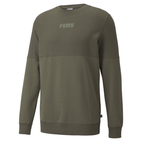 Puma Bluza Modern Basics Crew Tr 58934744. Zielone bluzy męskie Puma, m, bez wzorów, bez kaptura. Za 121.99 zł.