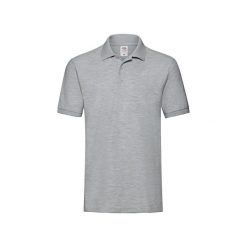 Męska Koszulka Polo Premium. Szare koszulki polo męskie Fruit of the Loom, l, bez wzorów, bez ramiączek. Za 54.99 zł.
