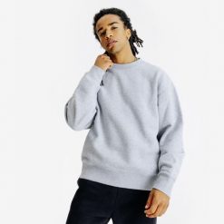 Bluza okrągły dekolt męska Elementals. Szare bluzy męskie Decathlon, m, bez wzorów, z bawełny, bez kaptura. W wyprzedaży za 129.99 zł.