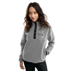 Bluza zimowa z grubego polaru damska Koli-W. Szare bluzy damskie SIROKO, na zimę, m, bez wzorów, z polaru, bez kaptura. Za 250.00 zł.