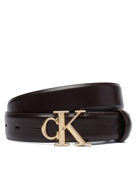Calvin Klein Pasek LV04F7074G Brązowy. Brązowe paski damskie Calvin Klein, bez wzorów, ze skóry. Za 224.99 zł.
