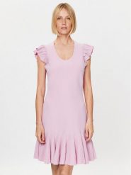 Ted Baker Sukienka dzianinowa Milasen 268210 Różowy Slim Fit. Czerwone sukienki damskie Ted Baker, bez wzorów, z dzianiny, bez kołnierzyka, bez ramiączek. Za 789.99 zł.