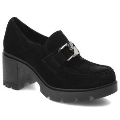 Czarne Półbuty Lemar Damskie Eleganckie Buty. Czarne półbuty damskie Lemar, na wiosnę, bez wzorów, eleganckie, bez obcasa, bez zapięcia. Za 339.00 zł.