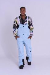Spodnie Yeh Man Bib Pant Ice Blue. Niebieskie spodnie snowboardowe męskie OOSC, m, bez wzorów, z materiału, narciarskie. Za 1,078.99 zł.