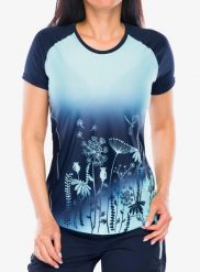 Koszulka szybkoschnąca damska Crazy Shirt Alpinstar. Niebieskie koszulki sportowe damskie CRAZY, m, bez wzorów, z materiału, bez kołnierzyka, bez ramiączek, na fitness i siłownię. Za 326.50 zł.
