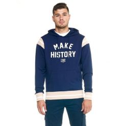 Męska bluza Leone z kapturem Retro. Niebieskie buty sportowe męskie LEONE 1947 APPAREL, z tkaniny, bez zapięcia, na fitness i siłownię. W wyprzedaży za 195.65 zł.