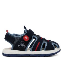 Sandały Garvalin. Niebieskie sandały chłopięce Garvalin, bez zapięcia. Za 119.99 zł.