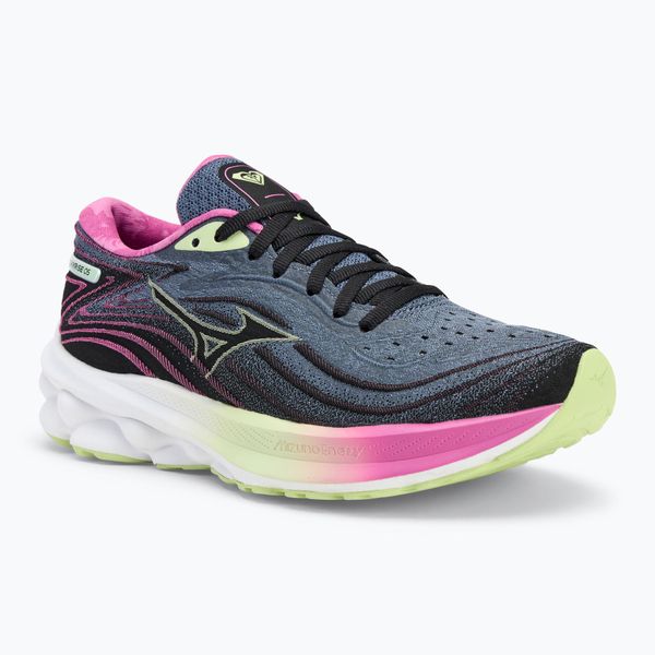 Buty do biegania damskie Mizuno Wave Skyrise 5 Roxy. Czarne obuwie sportowe damskie Mizuno, bez wzorów, do biegania, mizuno wave. Za 369.99 zł.