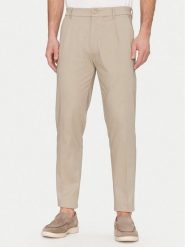 Calvin Klein Chinosy K10K114104 Beżowy Tapered Fit. Brązowe spodnie materiałowe męskie Calvin Klein, m, bez wzorów, z bawełny. Za 279.99 zł.