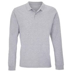 Koszulka Polo Z Długim Rękawem Dla Dorosłych Unisex Planet. Szare koszule damskie SOL'S, s, bez wzorów, casualowe, bez kołnierzyka, bez ramiączek. Za 133.99 zł.