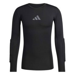 Adidas Sport T-Shirt Gk Pad Ls M Dorośli. Czarne bluzy męskie Adidas, m, bez wzorów, z elastanu, bez kaptura. Za 170.99 zł.