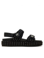 Tory Burch Sandały Kira Sport Sandal 159921 Czarny. Czarne obuwie sportowe damskie Tory Burch, bez wzorów, ze skóry. Za 1,099.00 zł.