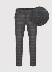 PAKO LORENTE – Casualowe męskie spodnie w kratę P22WF-WX-002-G-0. Spodnie materiałowe męskie Pako Lorente, l, bez wzorów, z elastanu, casualowe. Za 129.99 zł.