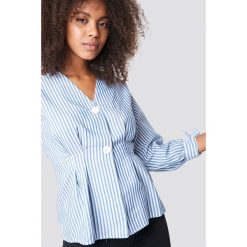 Trendyol Bluzka z bufiastym rękawem - White,Blue. Bluzki damskie marki Trendyol. Za 80.95 zł.