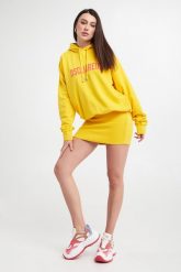 Sukienka dresowa DSQUARED2. Sukienki damskie Dsquared2, s, bez wzorów, z dresówki, bez kołnierzyka, bez ramiączek. W wyprzedaży za 1,819.35 zł.