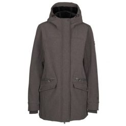 Trespass Anza - Damska kurtka softshellowa Dark Grey Marl. Szare kurtki damskie Trespass, bez wzorów, z softshellu, bez kaptura. Za 399.99 zł.