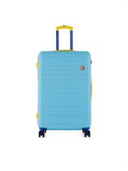 Semi Line Walizka duża T5844-3 Niebieski. Niebieskie walizki męskie Semi-line, bez wzorów, z tworzywa sztucznego, duże. Za 289.99 zł.