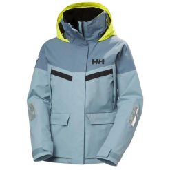 Damska kurtka wodoodporna Helly Hansen Pier 4.0. Niebieskie kurtki damskie Helly Hansen, na lato, l, bez wzorów, z dzianiny, bez kaptura. Za 1,025.50 zł.