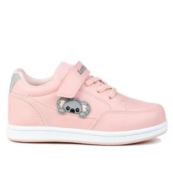 Buty dziewczęce sportowe na rzep Lotto ANIMOL. Białe buty sportowe dziewczęce Lotto, bez wzorów, bez zapięcia, trekkingowe. W wyprzedaży za 119.00 zł.