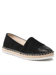 Jenny Fairy Espadryle WS19432-09 Czarny. Czarne espadryle damskie Jenny Fairy, bez wzorów, z materiału, bez obcasa, bez zapięcia. Za 99.99 zł.